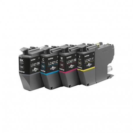 Ink Cartridge - Brother LC421VAL 4-Pack Original Ink Cartridges Cyan
