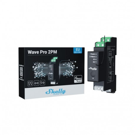 Home Automation - Shelly Wave PRO 2PM 2-Channel Z-Wave Smart Switch 16A