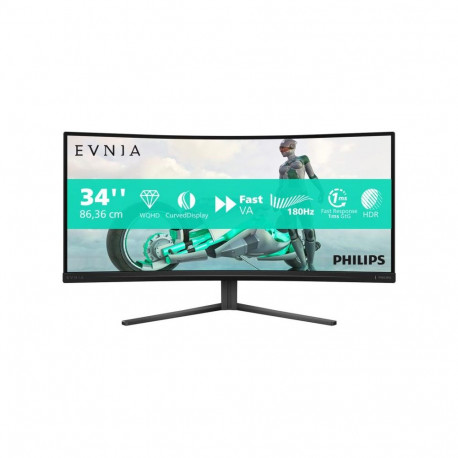 Monitor - Philips Evnia 3000 34M2C3500L 34", UltraWide QHD, 180Hz, Curved