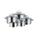 Cookware Set - WMF Provence Plus 5pcs Stainless Steel Pots with Glass Lids
