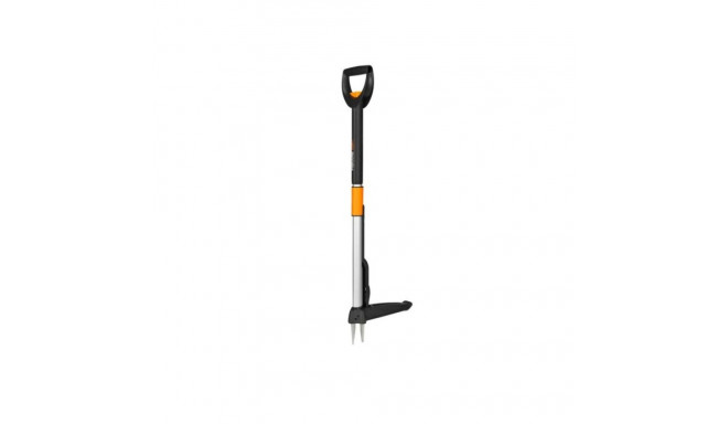 Garden Tool - Fiskars Smartfit Telescopic Weed Puller with Patented Mechanism Black Silver