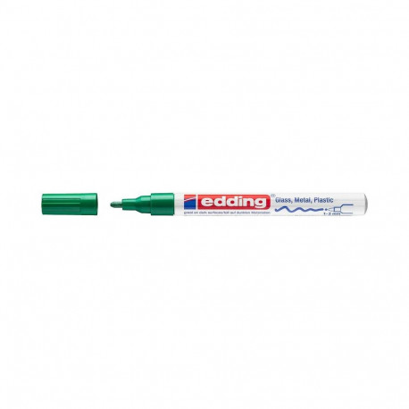Office Supplies - Edding 751 Paint Marker 1-2mm Tip Water-Resistant Green