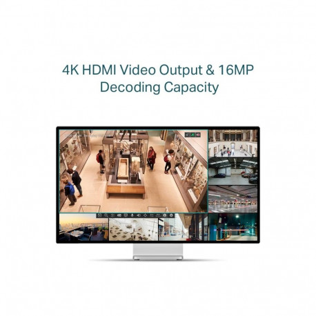Network Video Recorder - TP-LINK VIGI NVR1104H-4P 4-Channel PoE+ 4K HDMI Output