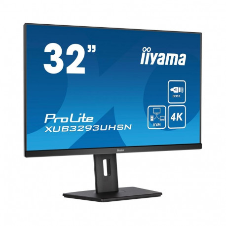 Monitor - Iiyama XUB3293UHSN-B5 32", 4K, IPS, KVM, USB-C, Black