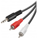Vivanco kaabel 3,5mm - 2xRCA 1,5m