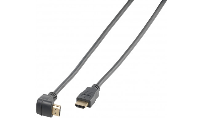 Vivanco kaabel HDMI - HDMI 1,5m nurgaga