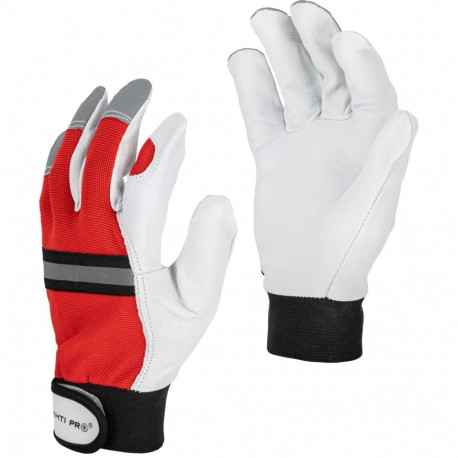 Kitse nahast kindad, punased, l273311p, kaart, "11", CE, Lahti