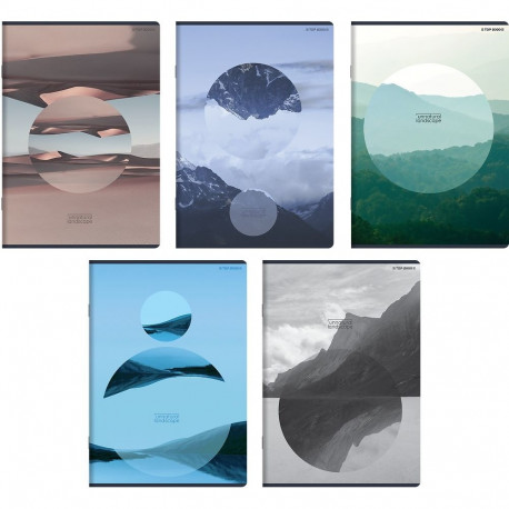 Kaustik A5 60l, 5x5 ruut, Unnatural Landscape, assortii, TOP-2000