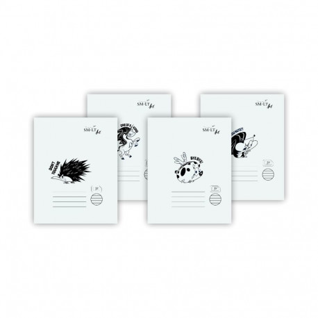 Kaustik 205x170mm, joon, 32lehte, assortii, SMLT