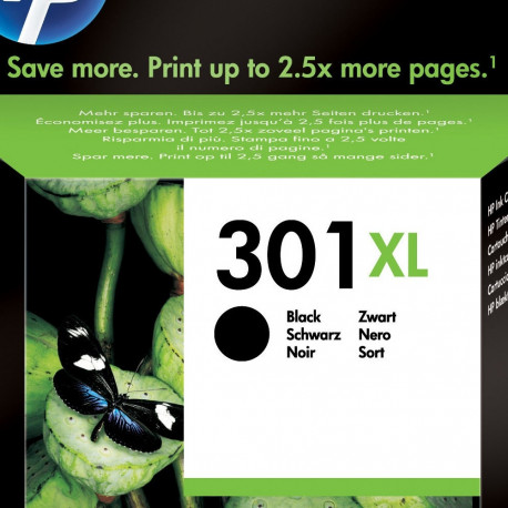 Tint HP CH563E No301XL Black 480lk must suur Deskjet 1000/ 1050/ 1510/ 2050/ 2510/ 2540/ 3050/ 3055/
