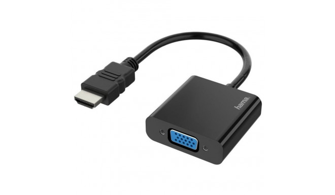 Hama Video Adapter, HDMI Plug - VGA Socket, Audio Socket, Full-HD 1080p