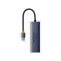 4in1 Hub Baseus  UltraJoy USB-A to USB 3.0 + RJ45 (space grey)