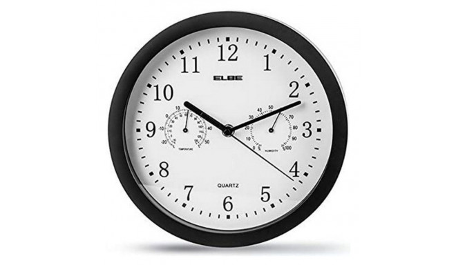 Wall Clock ELBE RP-1005-N White/Black