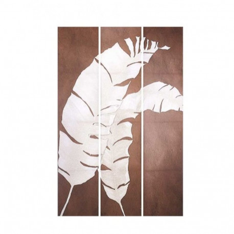 Folding screen Gift Decor PC343328 PC343328 White Brown Canvas 122 x 2,5 x 180 cm 40 x 180 x 7 cm