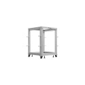 OPEN RACK 19" 15U 600X600-1100 ADJUSTABLE GREY LANBERG