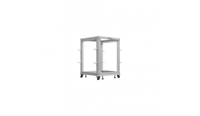 OPEN RACK 19" 15U 600X600-1100 ADJUSTABLE GREY LANBERG