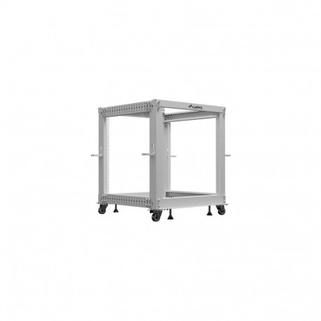 Lanberg avatud rack-kapp 19" 12U 600X600-1100 reguleeritav, hall (lamepakendis)