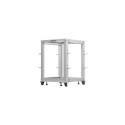 OPEN RACK 19" 15U 600X600-1100 ADJUSTABLE GREY LANBERG