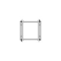 OPEN RACK 19" 15U 600X600-1100 ADJUSTABLE GREY LANBERG