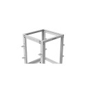 OPEN RACK 19" 15U 600X600-1100 ADJUSTABLE GREY LANBERG