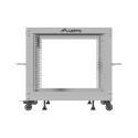 OPEN RACK 19" 9U 600X600-1100 ADJUSTABLE GREY LANBERG