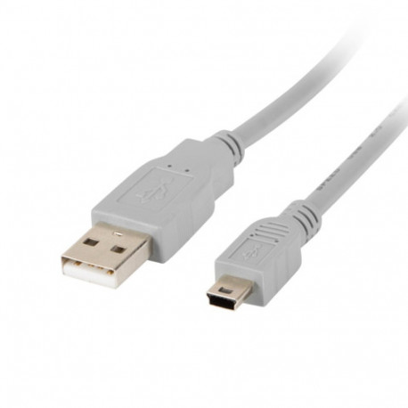 USB MINI(M)->USB-A(M) 2.0 CABLE 1.8M GREY (CANON) LANBERG