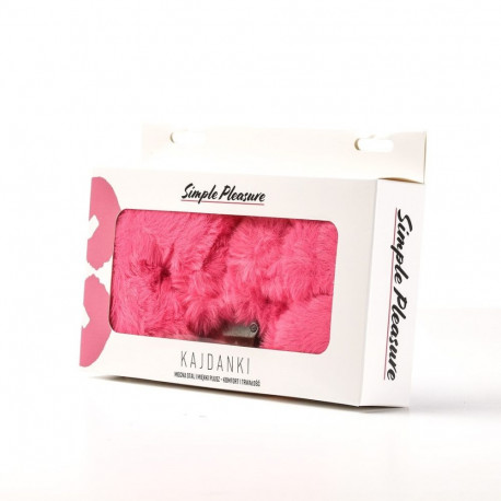 Erootilised metallist karvased käerauad, tumeroosad