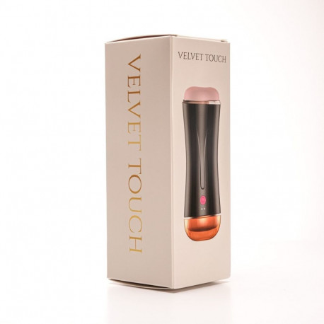 Masturbator vibreeriv kahepoolne vagiina ja anus kübernahk USB-laetav, must