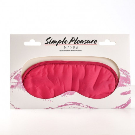 Maska Na Oczy Satynowa Różowa