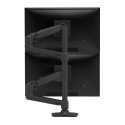 Ergotron LX Dual Monitor Arm, monitor mount (black)