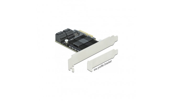 PCIe 5P SATA x4 LP