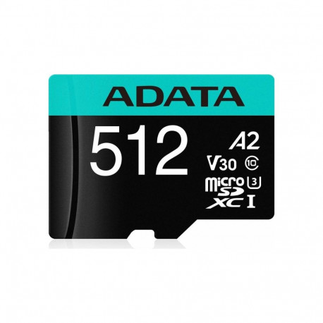 Adata mälukaart microSDXC 512GB Premier Pro Class 10 UHS-I U3 V30 A2