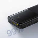 Powerbank Baseus Bipow 2 10000mah 20W z cyfrowym wyświetlaczem z wbudowanym kablem USB-C - czarny