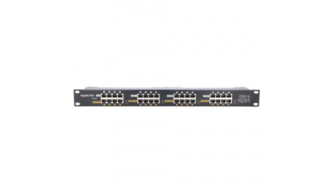 Extralink gigabit PoE süstik 16-porti 16x 1000Mb/s RJ45, rackmount