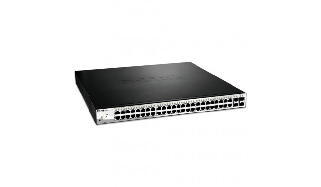 D-Link DGS-1210-52MP hallatav L2 gigabit ethernet (10/100/1000) täisdupleks toitega üle etherneti (P