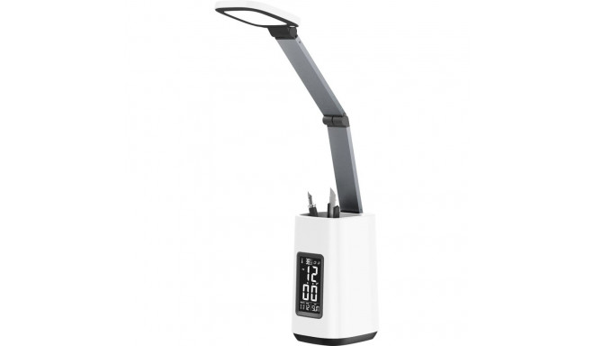 Activejet LED laualamp AJE-TECHNIC ekraaniga, valge