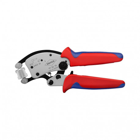 Knipex Twistor16 must, sinine, punane, hõbedane presspihid