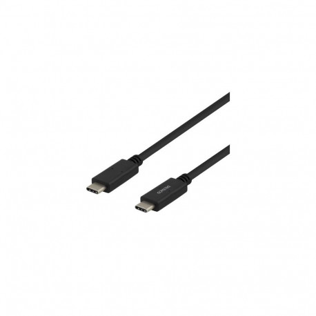 Deltaco USBC-2001M USB cable USB 2.0 1 m Black