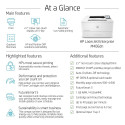 HP LaserJet Enterprise M406dn Printer - A4 Mono Laser, Print, Auto-Duplex, LAN, 38ppm, 900-4800 page