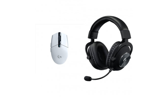 Logitech G305 Lightspeed hiir valge (910-005291) + G Pro X must (981-000818)