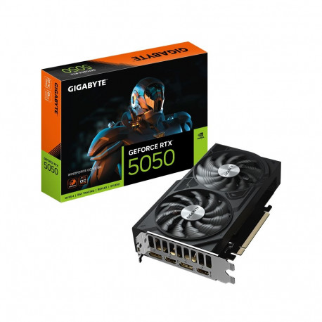 Gigabyte GeForce RTX 5050 WINDFORCE OC V2 8G | NVIDIA | 8 GB | GeForce RTX 5050 | GDDR6 | HDMI ports