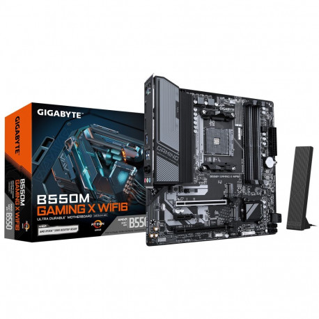 Gigabyte B550M GAMING X WIFI6 emaplaat AMD protsessoripere AM4 protsessoripesa DDR4 DIMM toetatud kõ