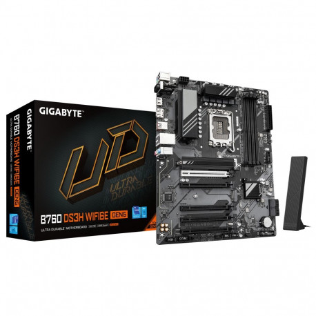 Gigabyte B760 DS3H WF6E GEN5 | Processor family Intel | Processor socket LGA1700 | DDR5 | Supported 