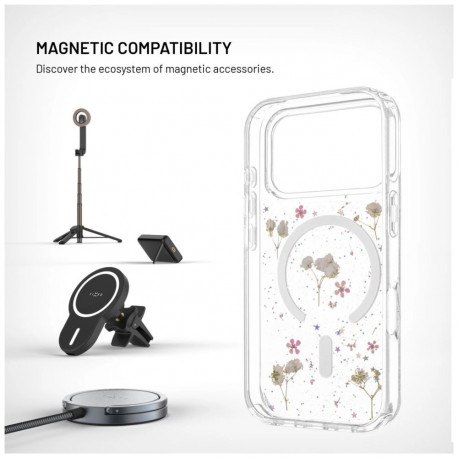 Fixed MagBloom tagakülje kate Apple iPhone 17 Pro TPU ploomililla