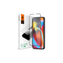 Spigen Glass FC iPhone 16e/13/13 Pro/14 karastatud klaas must raam AGL03392