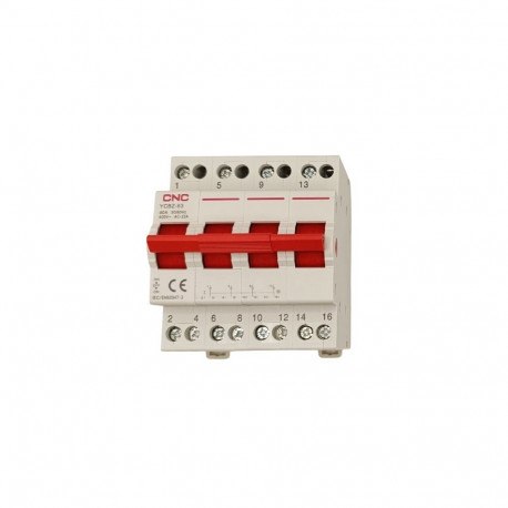 Changeover Switch - YCBZ-40 4P 40A 1-0-2 DIN Rail