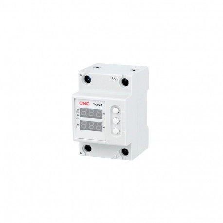 Voltage Protector - Overvoltage & Undervoltage Relay 63A DIN Rail Mount