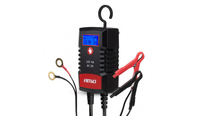 digitaalne agm gel std lfp max 4a 6v 12v pro hook akulaadija amio-04531