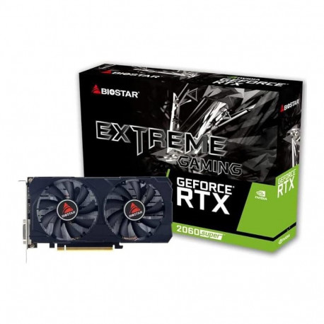 BIOSTAR Graphics Card||NVIDIA GeForce RTX 2060 SUPER|8 GB|GDDR6|256 bit|PCIE 3.0 16x|GPU 1470 MHz|Du