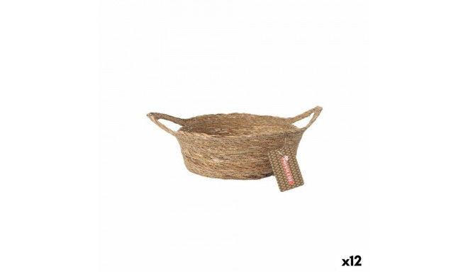 Multi-purpose basket Privilege   Brown wicker ø 22 x 8 cm (12 Units)